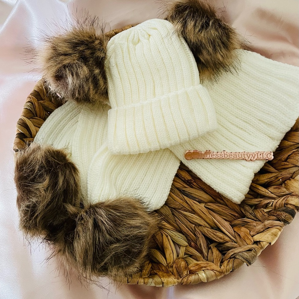 Girls winter hat & scarf set